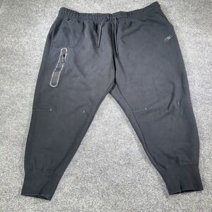 Nike Plus Pants Women's 3XL Black Sportswear Tech Fleece Jogger High Rise Casual